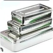 Stainless steel surgical instrument box